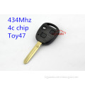 304.2Mhz 4c chip toy47 keyless entry remote key for Toyota